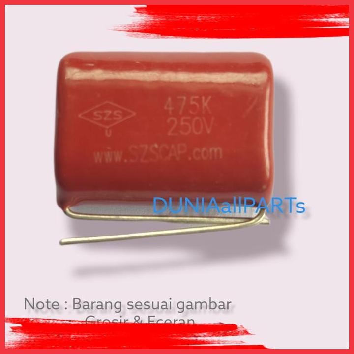 (DAP) kapasitor mylar 475k250v mylar 475k 250v szs