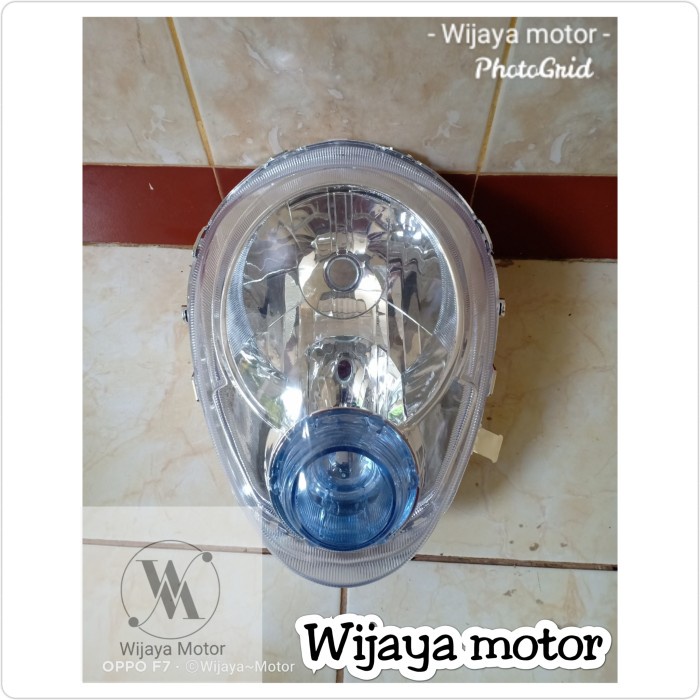 reflektor lampu depan scoopy karbu   wijaya motor