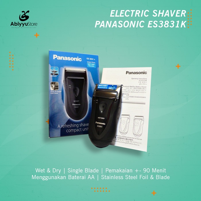 Electric Travel Shaver Panasonic ES3831K - Alat Cukur Kumis Jenggot