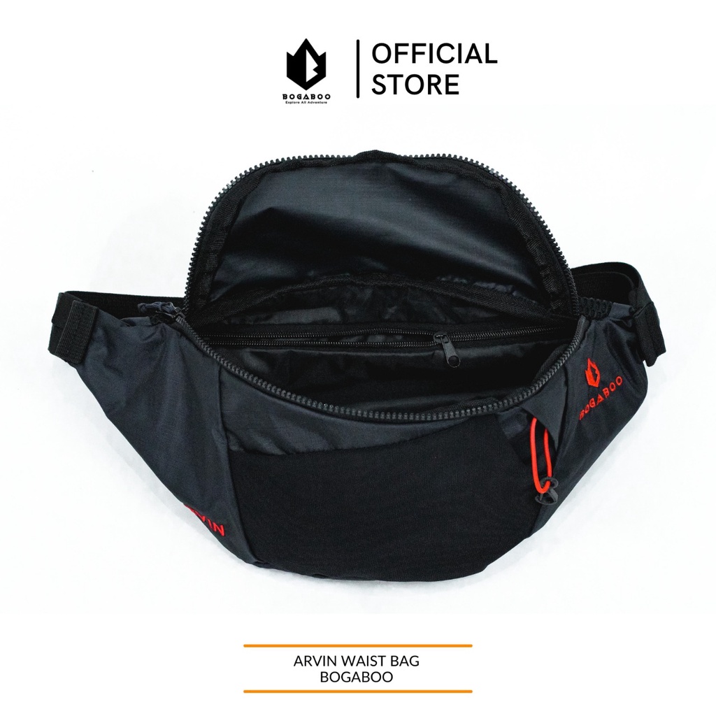 Waist Bag Bogaboo Seri ARVIN Waterproof Pria Wanita - Tas Pinggang  Anti Air - Tas  - Tas Selempang