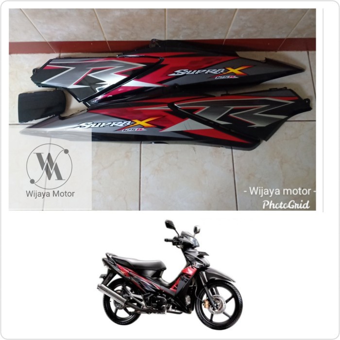 coverbody bodi belakang plus tutup box aki honda supra x 125 batman    wijaya motor