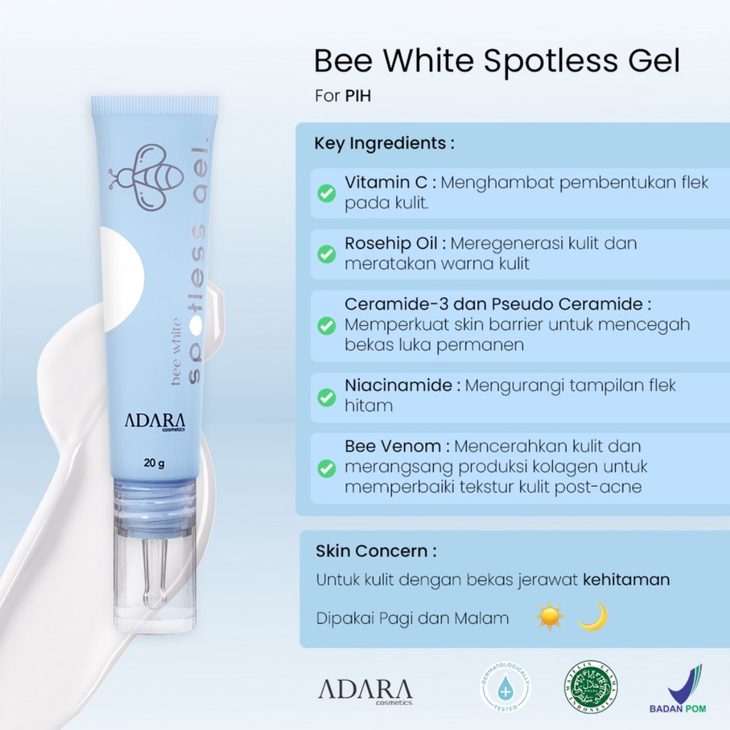 ADARA Bee White Spotless Gel / Cream - 20gr