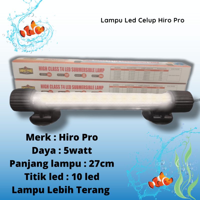 PROMO MURAH Lampu Led Celup Aquarium HIRO PRO T430