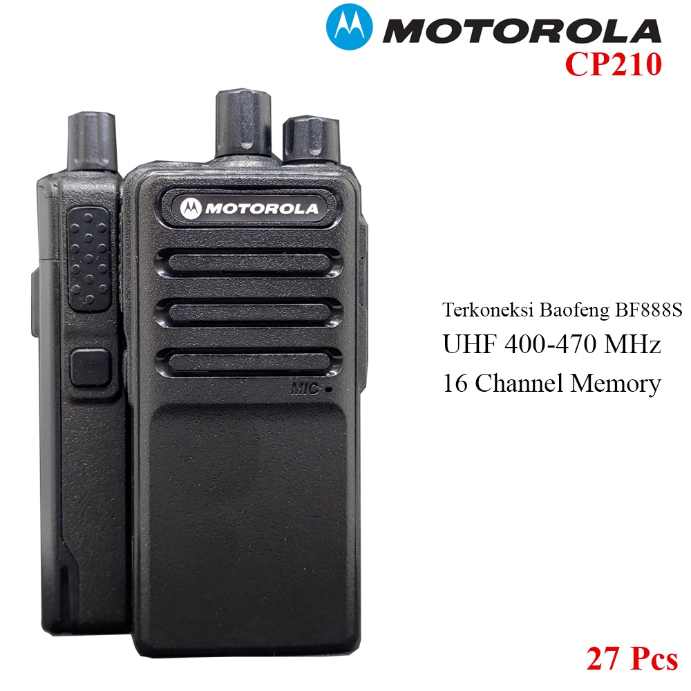 Motorola CP210 UHF Handy Talky Walkie Talkie + Earset 27pcs