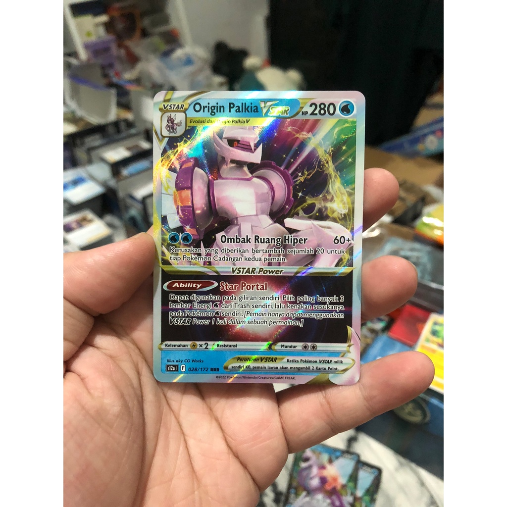 Kartu Pokemon TCG Origin Palkia VStar RRR s12a VStar Semesta Original Indonesia Arceus Palkia Dialga