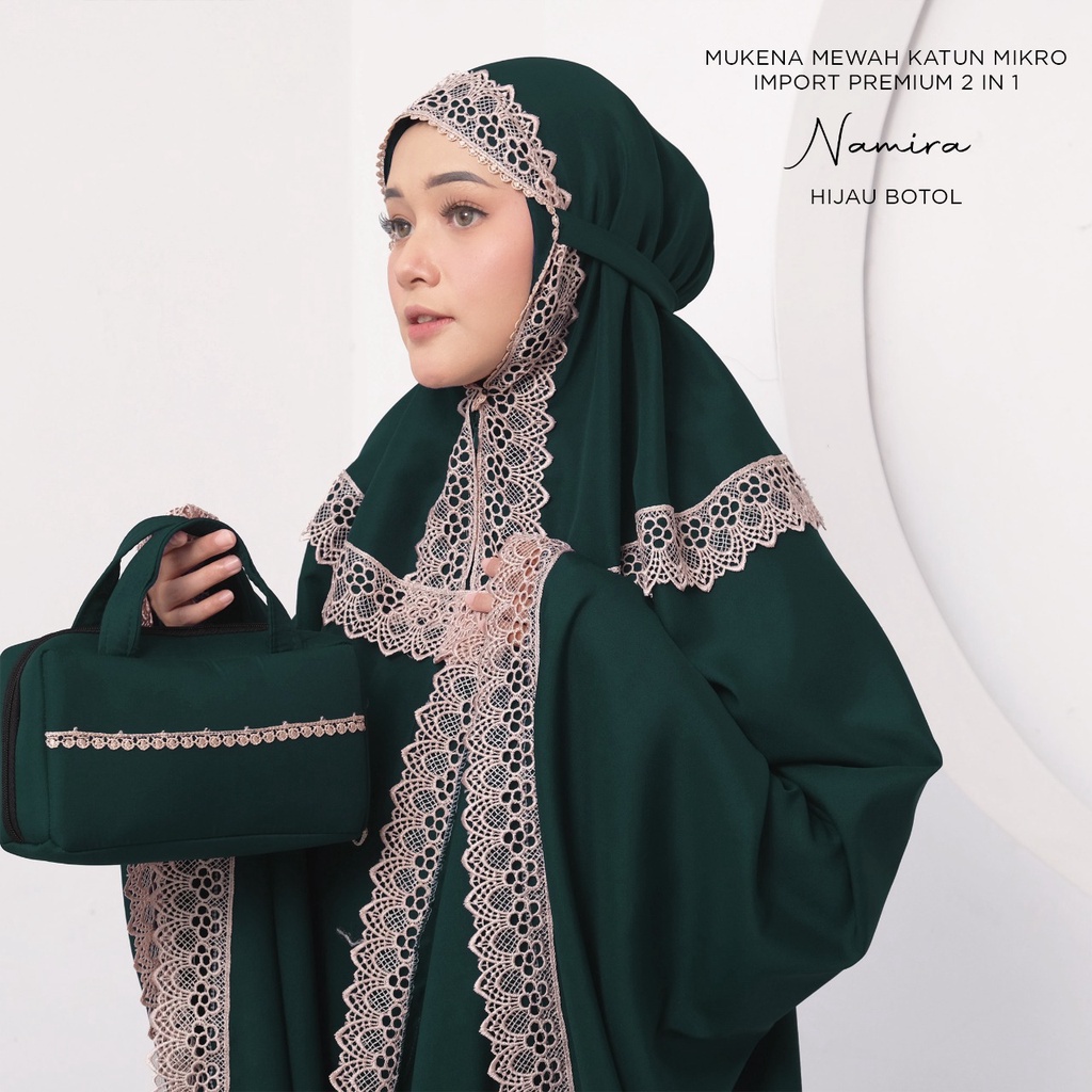 MUKENA BALI TASIK - MUKENA DEWASA 2 IN 1 MEWAH KATUN MIKRO IMPORT PREMIUM NAMIRA