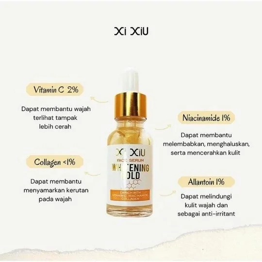 XI XIU Face Serum Whitening Gold - 20ml/Serum Wajah
