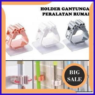

limited stock Gantungan Hook Tempel Gagang Sapu Kain Pel Dinding Clip Holder Pengait 2ZJN23