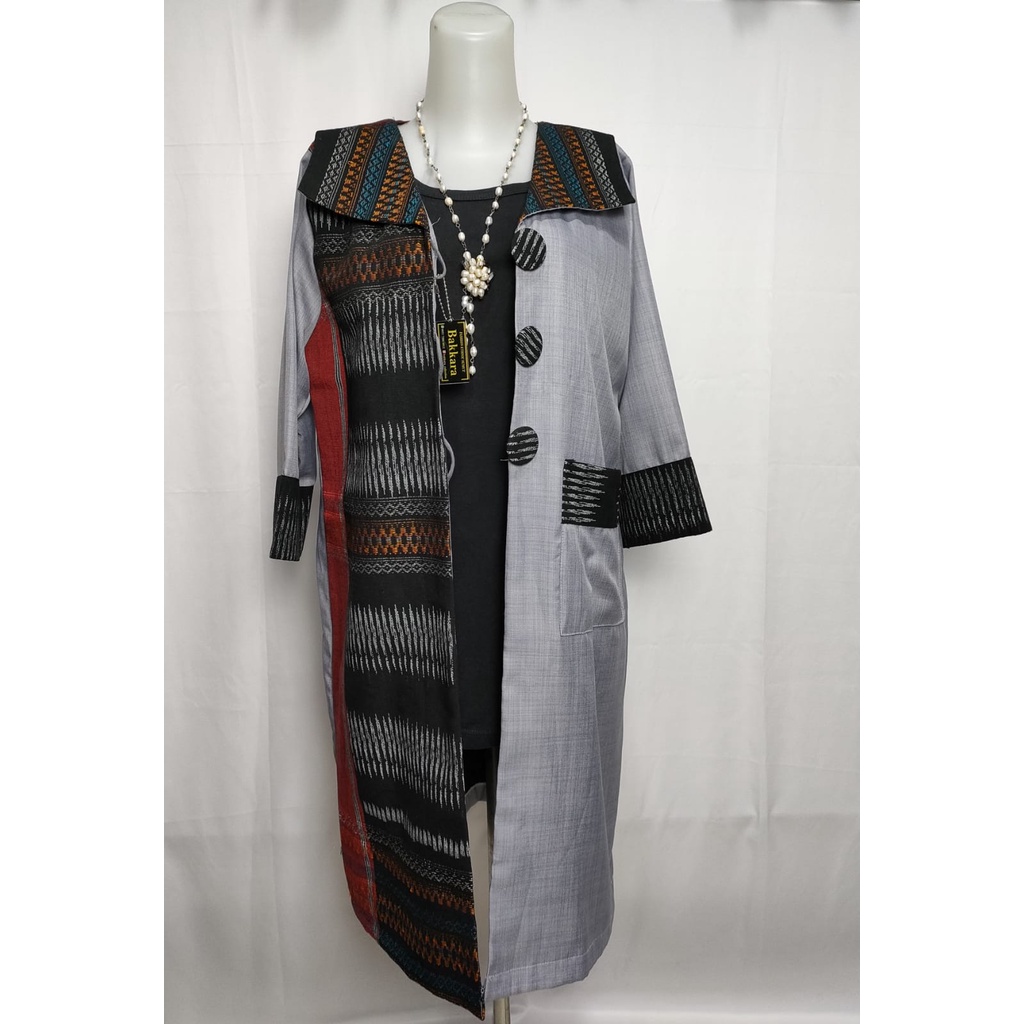 Outer kombinasi ulos tenun bintang maratur