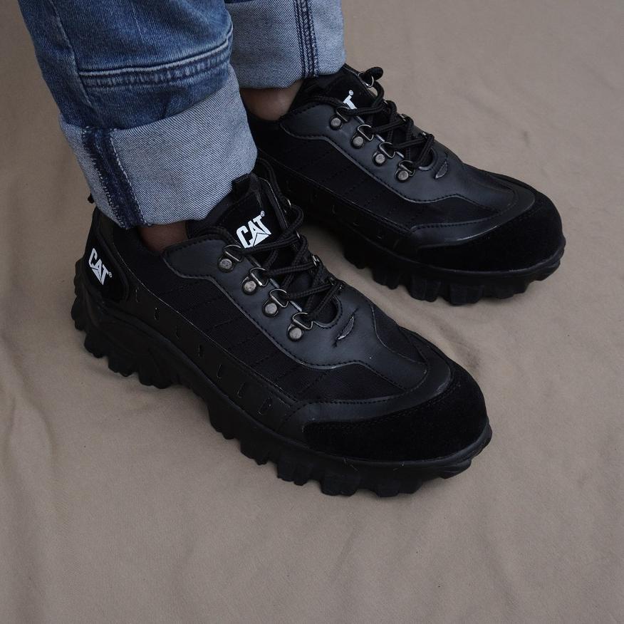 Bayar Ditempat - sepatu gunung pria wanita safety / sepatu gunung CAT BULDOZER 