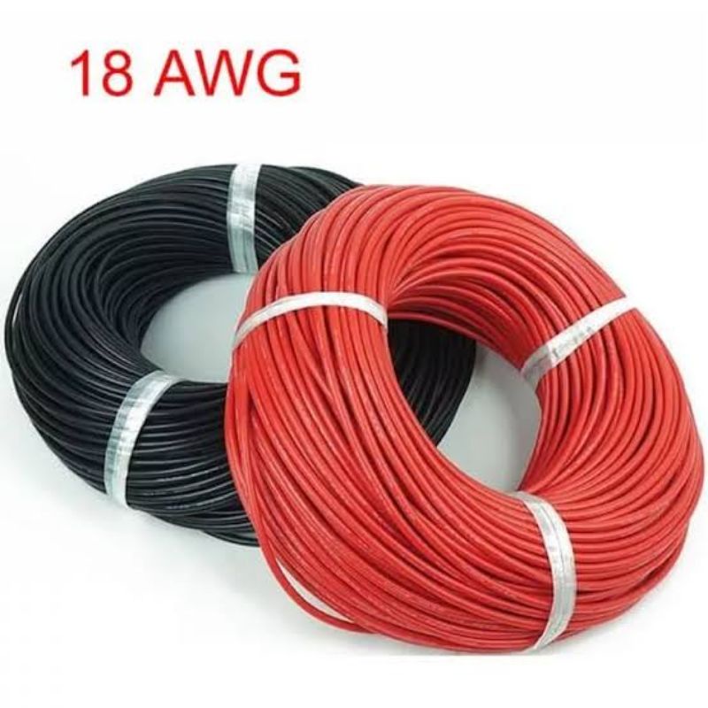 Jual Kabel Silicone Lentur 18awg Per 10cm Shopee Indonesia