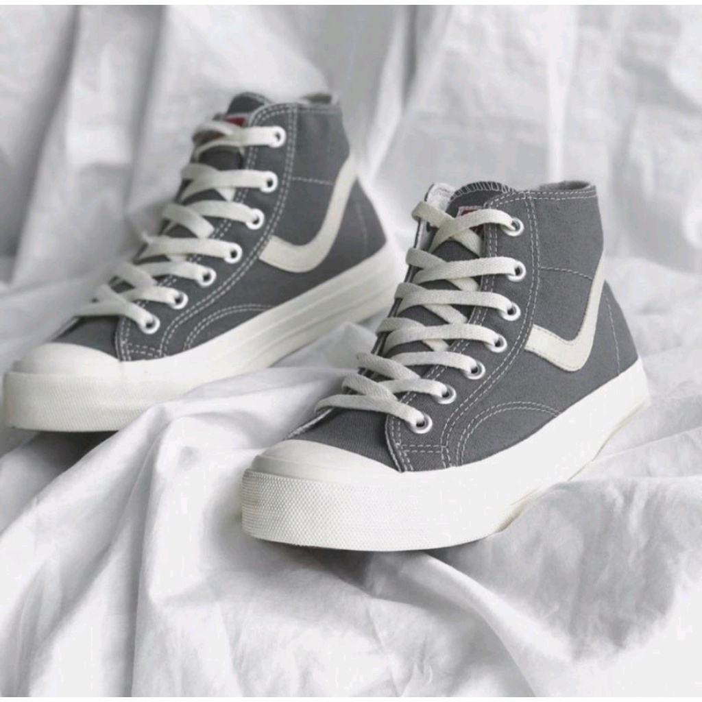 Ventela Public High Grey - Sepatu Ventela Original 100% - Sepatu Pria dan Wanita