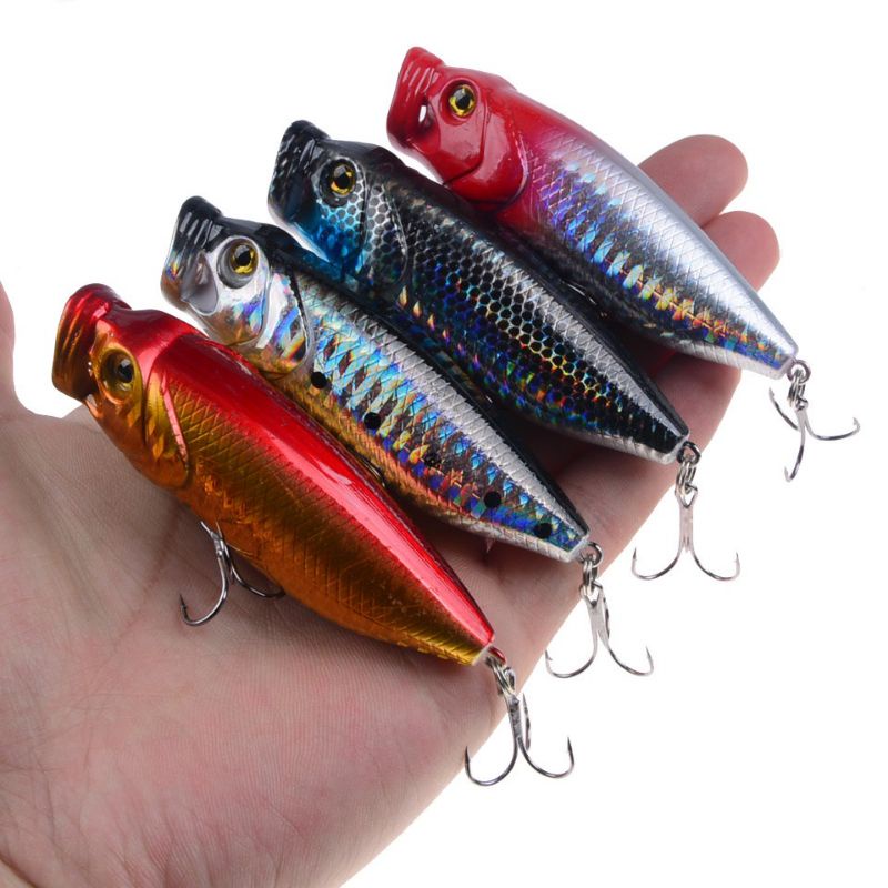 Umpan pancing popper 3D 8 cm / 15,3 gram