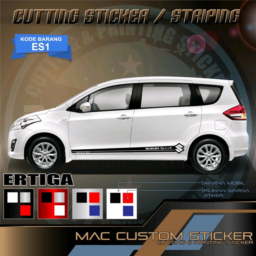 hidayah sticker promo stiker mobil STIKER STRIPING ERTIGA Stiker List Suzuki Sport Stiker Mobil Suzu