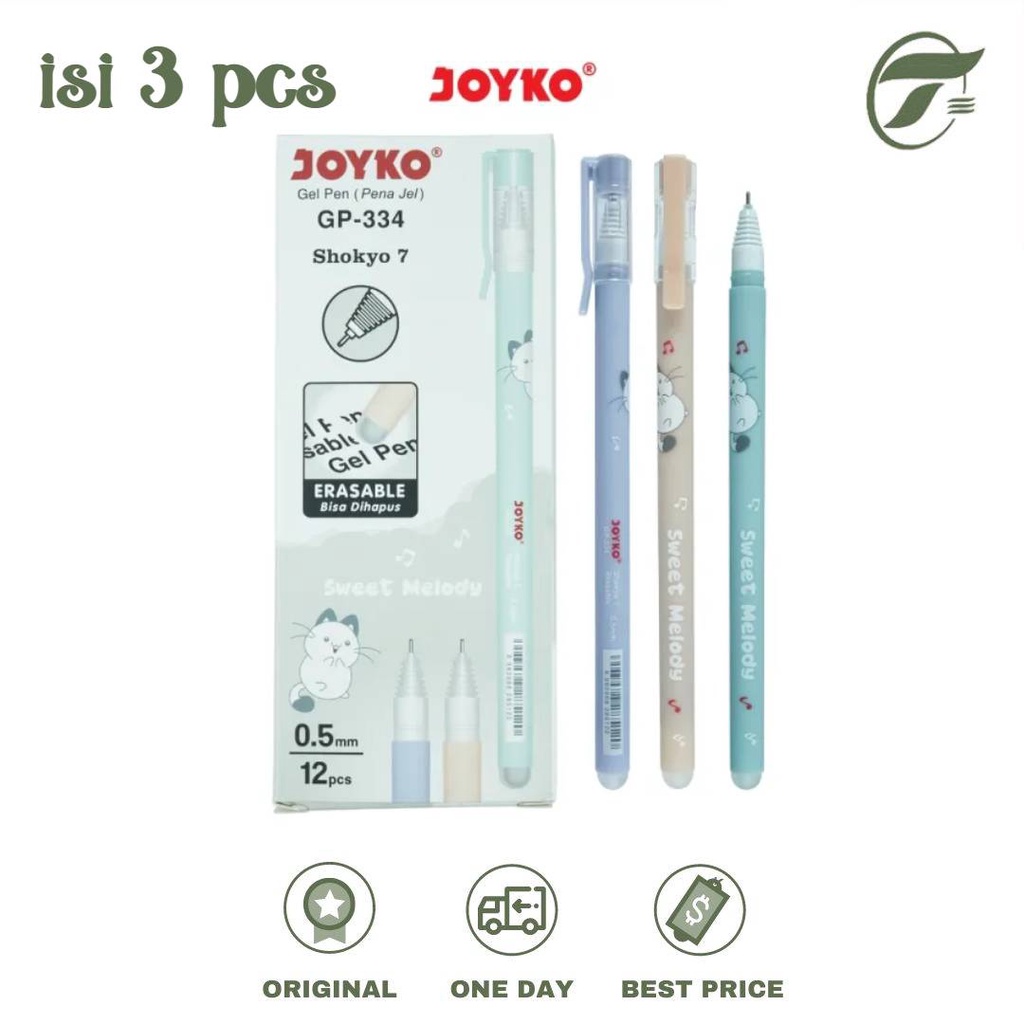 

BALLPEN PULPEN GEL 0.5MM SHOKYO 7 GP-334 3PCS/PACK JOYKO (BLACK)