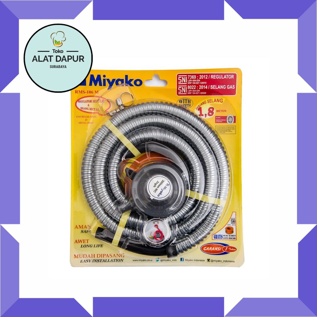 Miyako Selang Paket Kepala Regulator RMS 106M 106 M RMS106M