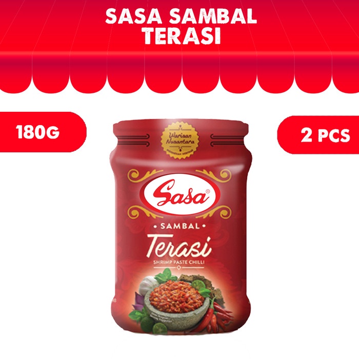 

[BEST SELLER] Sasa Sambal Terasi 180gr - 2pcs