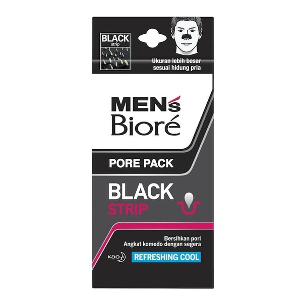 Biore Cleansing Strips Black / Men / Cherry Blossom / Batik / Citrus Pore Pack Porepack isi 4 Pcs