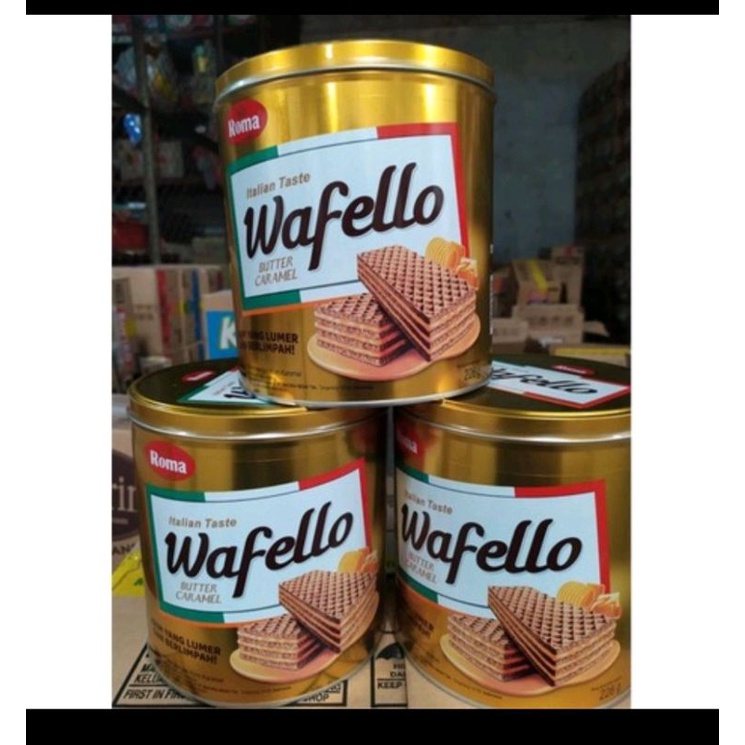 

Wafello kaleng 228 Gr Butter caramel