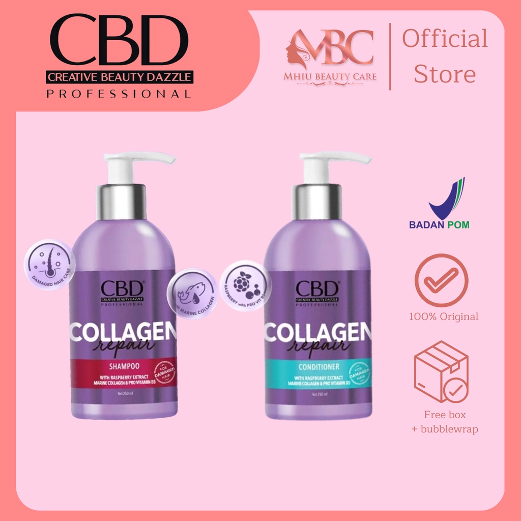 Jual Cbd Collagen Repair Shampoo Conditioner Ml Shopee Indonesia