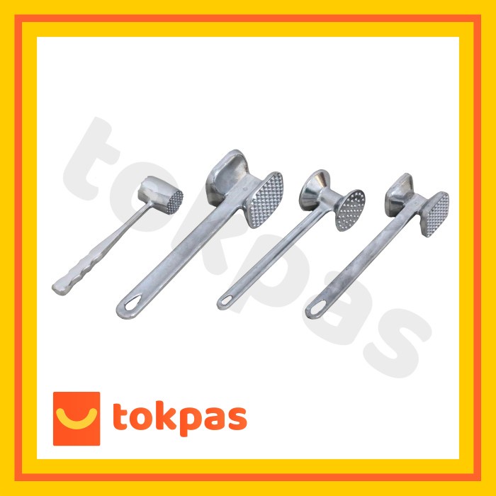 Gilgi Pemukul Daging Besi Penumbuk Daging Model Palu Bentuk Segi Dan Bulat