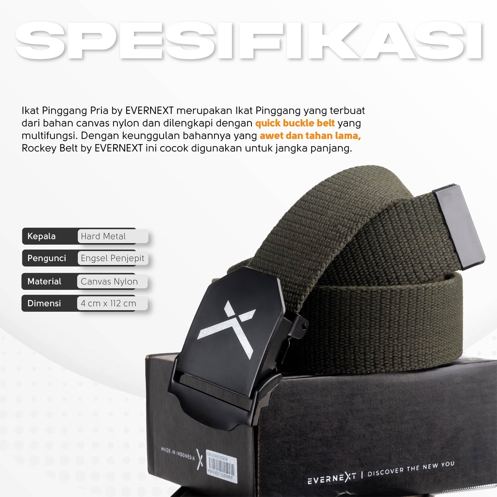 Belt Sabuk Gesper Distro Bahan Canvas Tali Ikat Pinggang Pria Sabuk Army Military Tactical Gesper Tactical Military Belt Sabuk Pria Anti Metal Detector 100 Cm