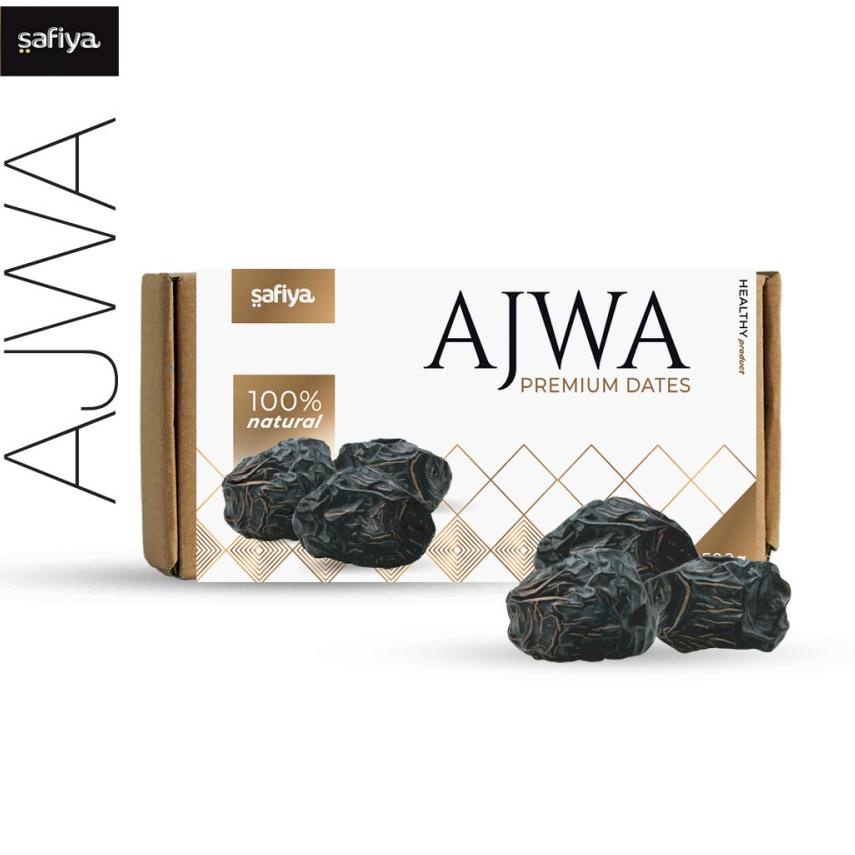

Terkini ・ Kurma Ajwa 500 gram Kurma Nabi Asli Madinah Authentic Safiya Food ☮