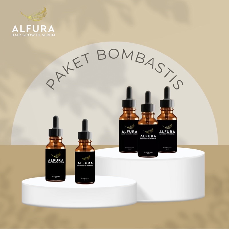 PAKET 5PCS - ALFURA HAIR GROWTH SERUM PENUMBUH RAMBUT
