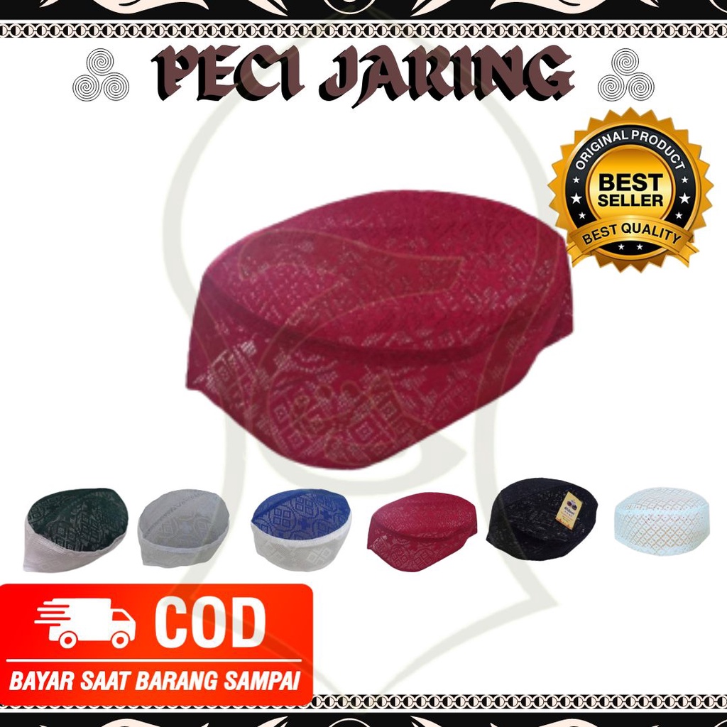 peci jaring / peci jaring murah / peci haji jaring bisa COD