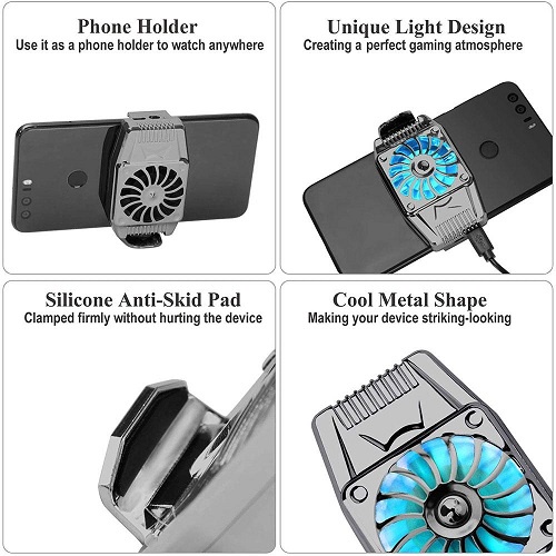 Smartphone Cooling Fan Pad Kipas Pendingin Radiator Turbo Heat Sink Handphone H15