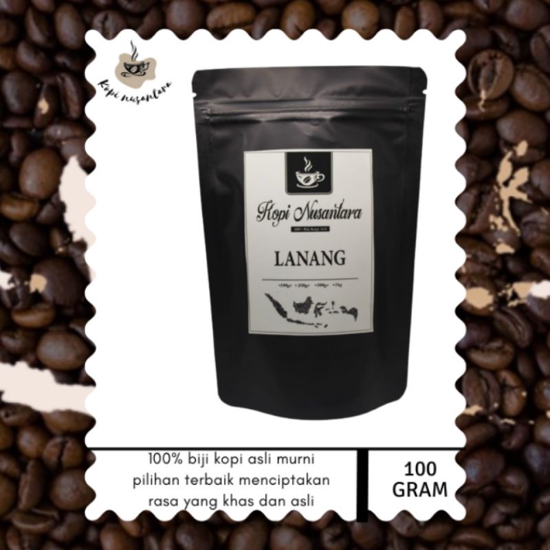 

kopi Lanang 100% biji bubuk kopi asli murni 100gram