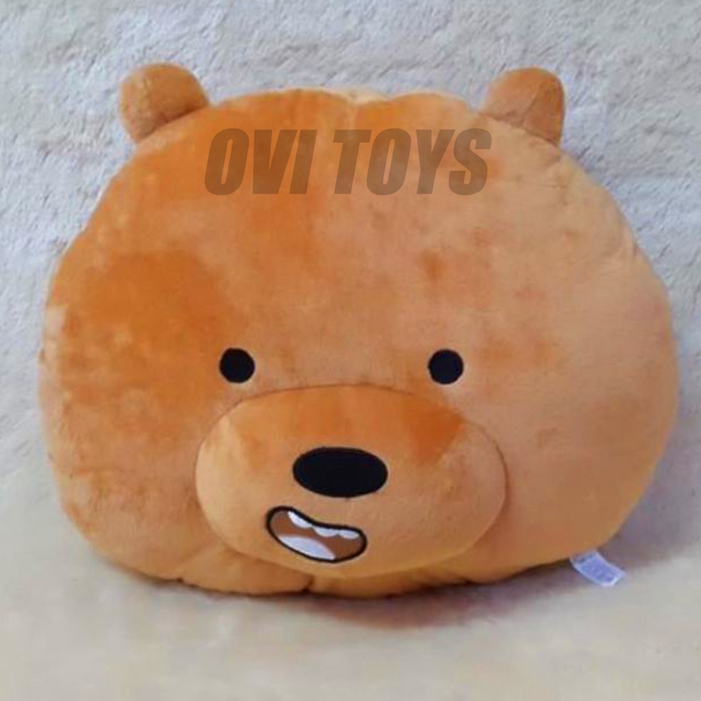 Bantal Boneka We Bare Bears Bear Lembut Lucu Ukuran 40cm Berlabel SNI