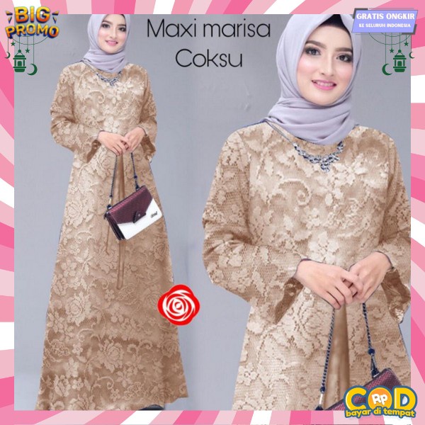 Baju Gamis Kekinian Bsju Games Murah Gamis Terbaru Baju Wanita Muslim Gamis Maxi Baju Dress Wanita M