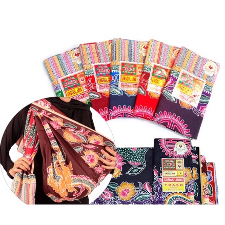 Gendongan Bayi Kain Jarik Selendang jarik Gendong Merk NA Halus Kain Gendongan Motif Liong Anggur