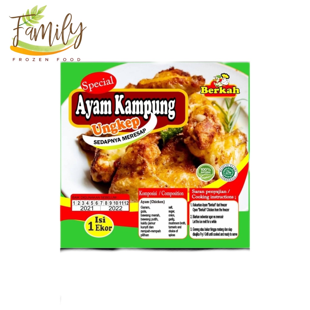 Berkah Ayam Kampung Ungkep 1 ekor Frozen Food Grosir