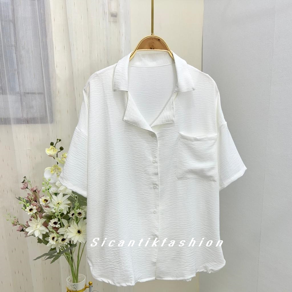 PREMIUM SHIMMER SHIRT / KEMEJA MONALISA / KEMEJA POLOS / KEMEJA KASUAL / BLOUSE