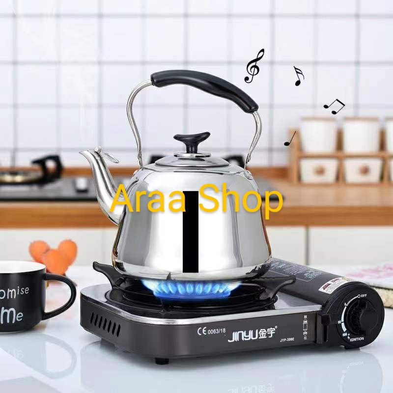 Kettle Teko Bunyi Siul Stainless Steel Warna 3 Liter Teko Masak Air 3L & 2 Liter 18cm / Ceret Ketel 