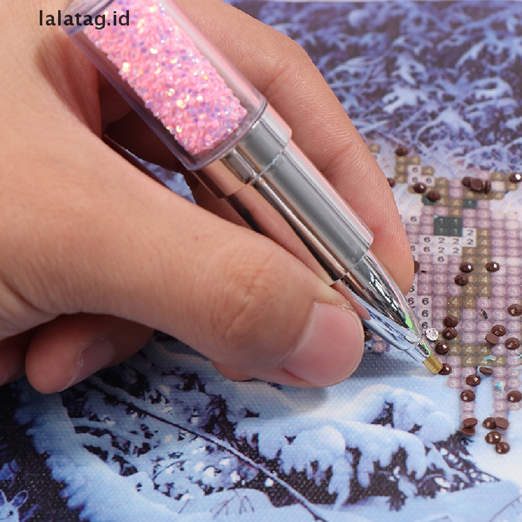 [lalatag] 1pc Pena Bor Titik Diamond Paing Pen DIY Cross Stitch Kerajinan Alat Jahit [ID]