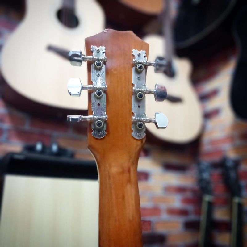&quot;MURAH MERIAH&quot; Gitar Akustik Elektrik Tanam Besi (Gratis Pik,Kunci L &amp; Senar 1Set)