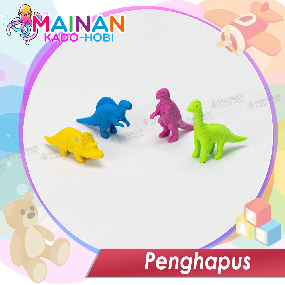 SET ERASER RUBBER ALAT TULIS PENGHAPUS KARET PENSIL KARAKTER ANAK LAKI