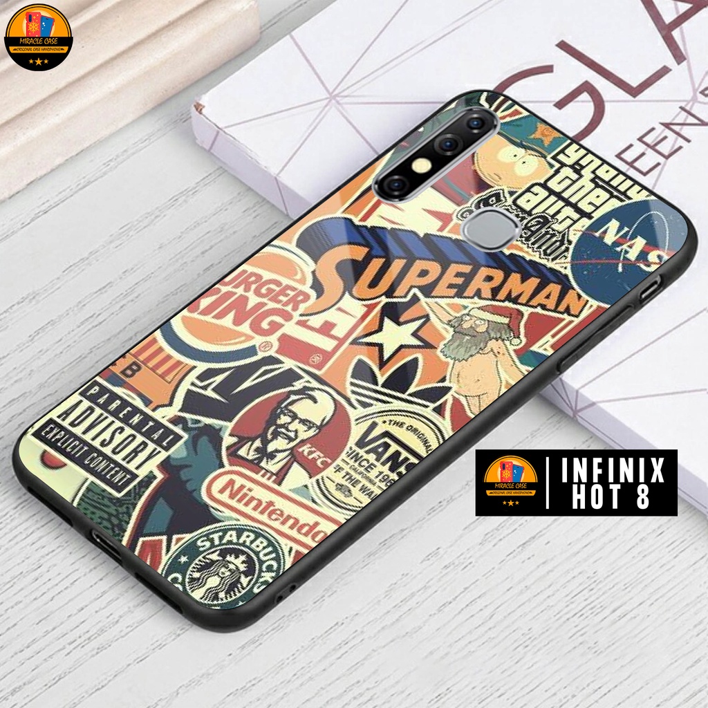 Case INFINIX HOT 8 - Casing INFINIX HOT 8 Terbaru 2022 MIRACLE CASE [ MRVL ] Silikon INFINIX HOT 8 -