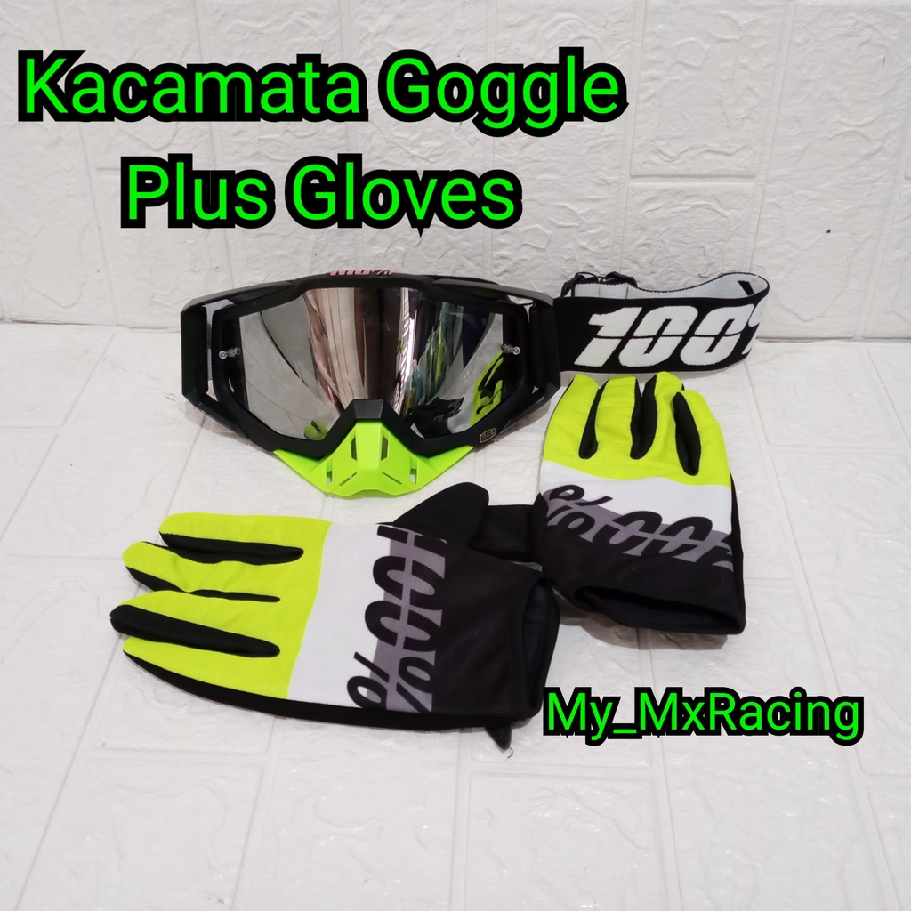 Kacamata Goggle KUALITAS  PREMIUM - Goggle trail motor cross - Kacamata trail -  -kacamata supermoto or sunmori -KACAMATA BERKENDARA FREE GLOVE