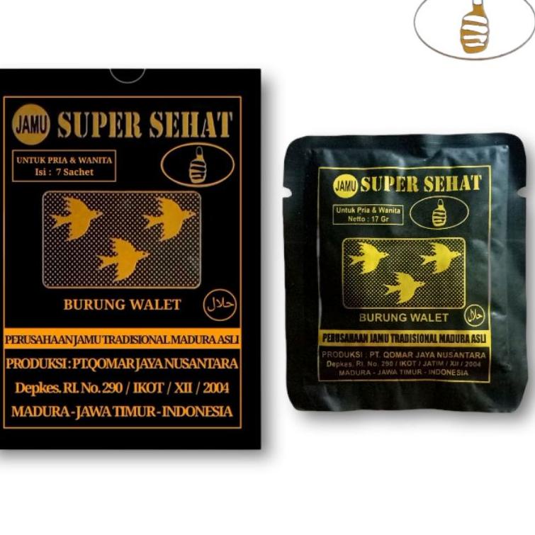 

PRODUK KEREN R928 Jamu walet madura super sehat multi Khasiat (kemasan kotak isi 7 Sachet) ャ