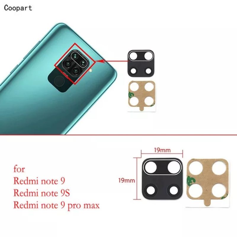 KACA KAMERA XIAOMI REDMI NOTE 9 ORIGINAL NEW