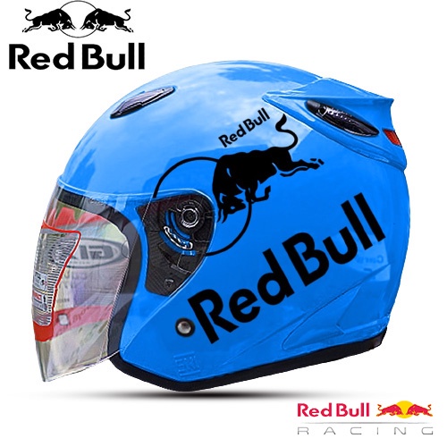 HELM DEWASA HALF FACE INK Centro Kw Red Bull SNI Basic Solid Untuk Pria Dan Wanita Dewasa SNI COD Free Packing