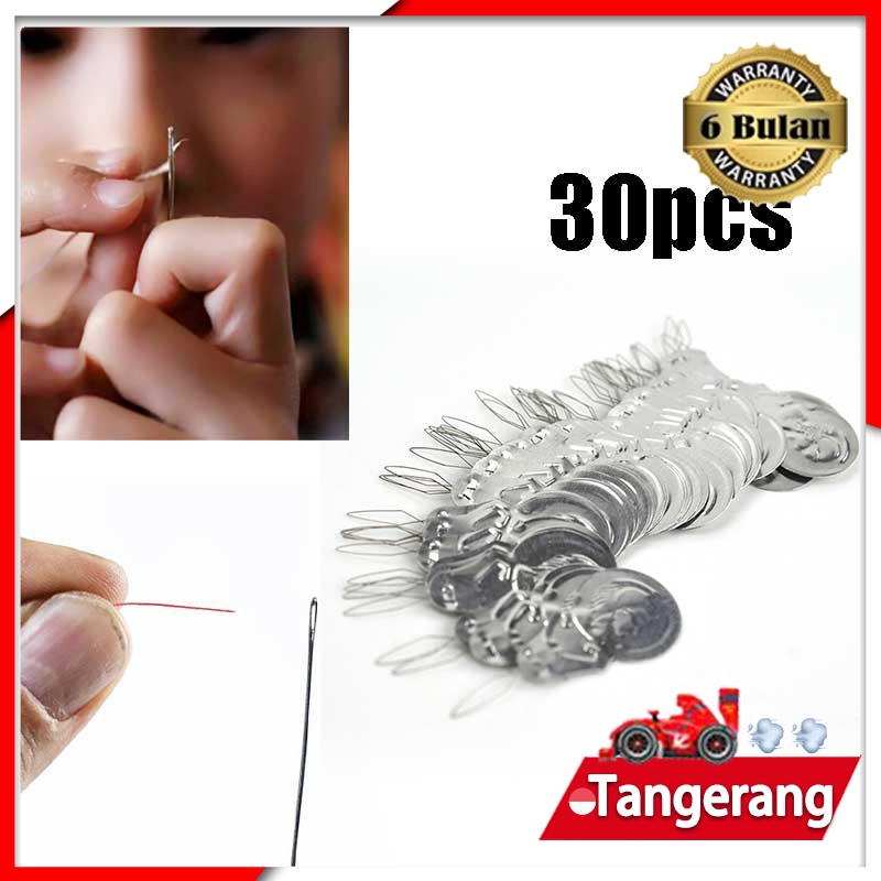 30pcs Mata Nenek Alat Bantu Masukin Benang ke Jarum Alat Bantu Memasukkan / Benang Ke Jarum Untuk Mesin Jahit Tangan