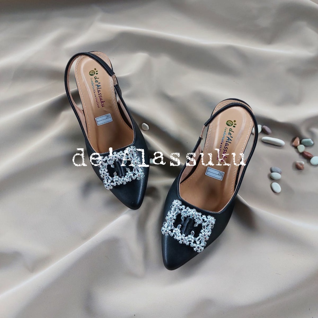 Alassuku.ID - Mules Heels Wanita Hak 5cm