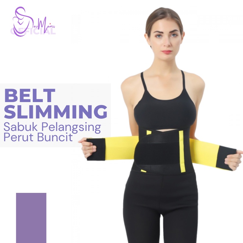 Sabuk Pelangsing Pengecil Pembentuk Perut Hot Shaper Power Belt Sabuk Pembakar Lemak Tubuh Original