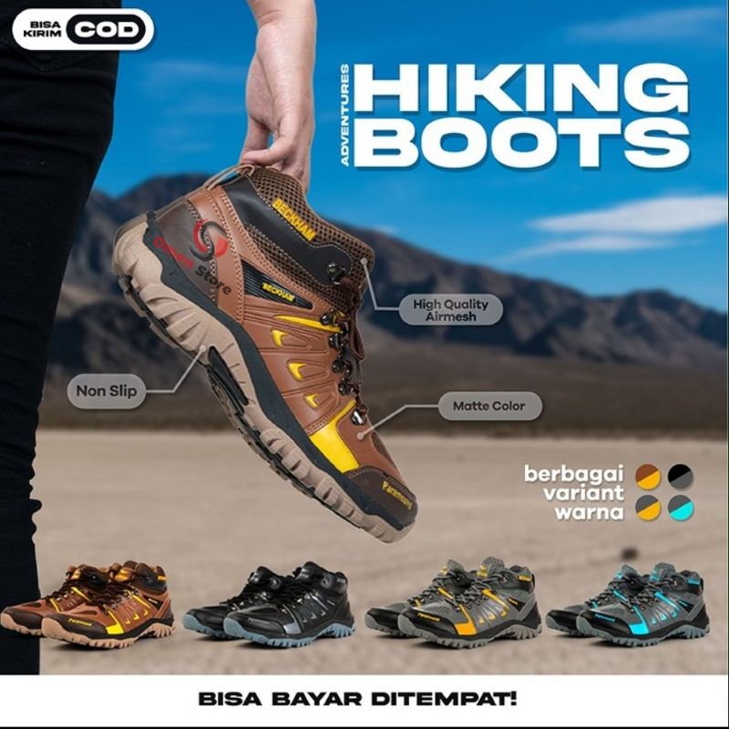 Sepatu Gunung Hiking Beckham Paramount Pria Wanita Murah & Terbaru by Pandawa 6 Shoes