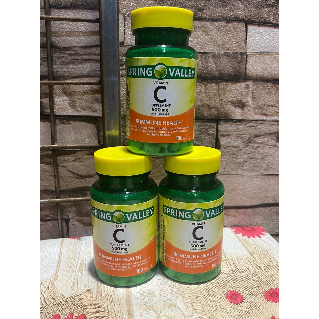 Spring Valley Vitamin C Supplement Rose Hips 100 Tablet